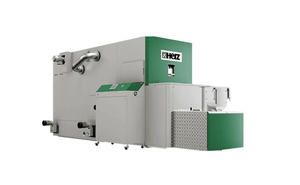 Kotol na biomasu v technickej miestnosti